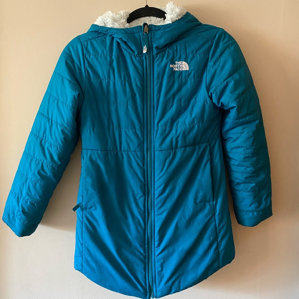North Face Girls Blue Puffer Jacket